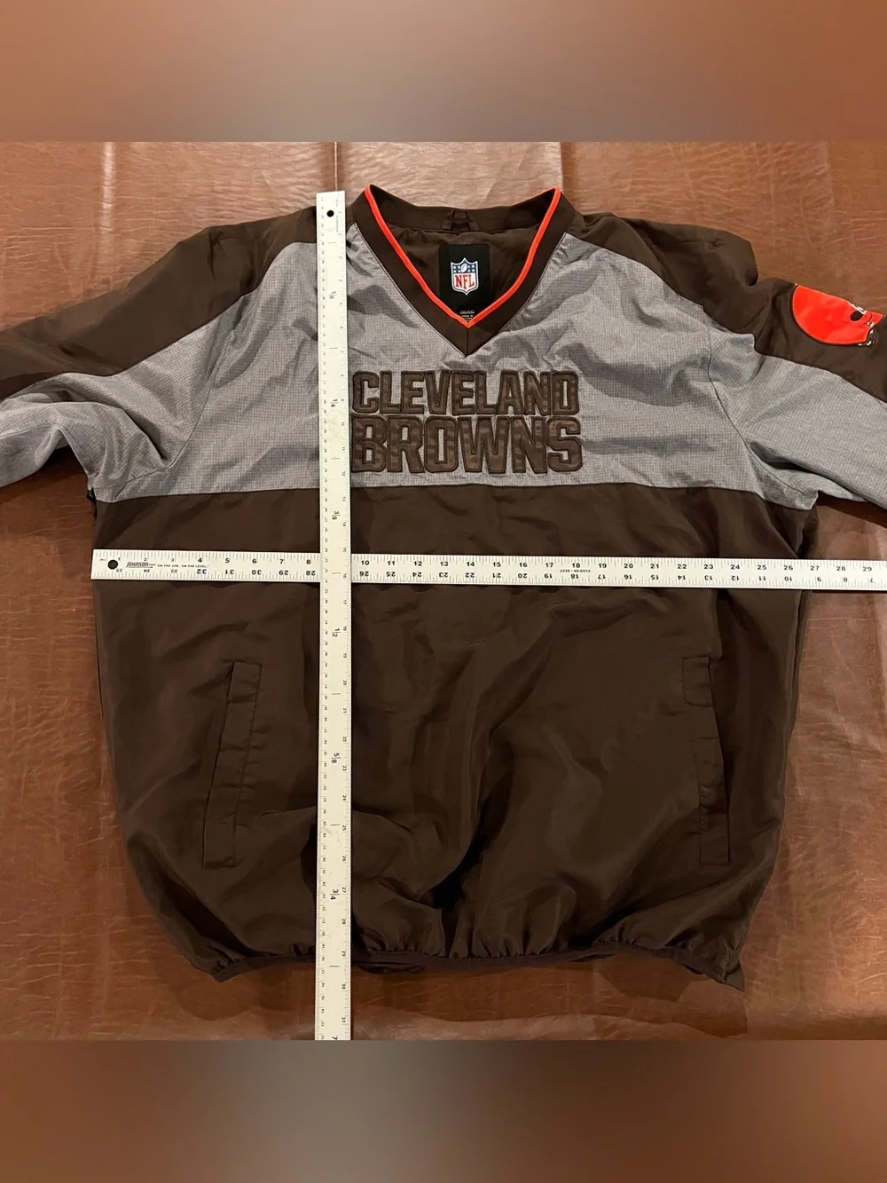 Cleveland Browns Pullover Windbreaker - Size 2XL (Please Read)
